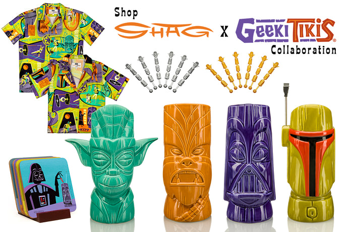 New merchandise from Shag, Star Wars & Geeki Tikis®