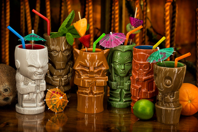 Buy this Baby Groot tiki mug right now, tiny umbrella not included