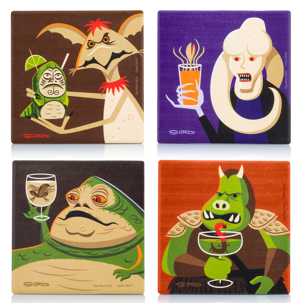 SHAG x Geeki Tikis® ROTJ Coasters 4-Pack