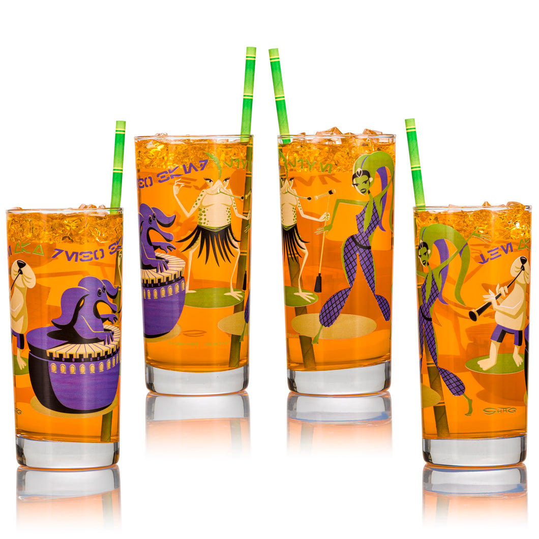 希少 SHAG TIKI 酒器セット デキャンタ ショットグラス シャグ ティキ SHAG x Geeki Tikis® Max Rebo Highball Glasses – Beeline Creative, Inc.