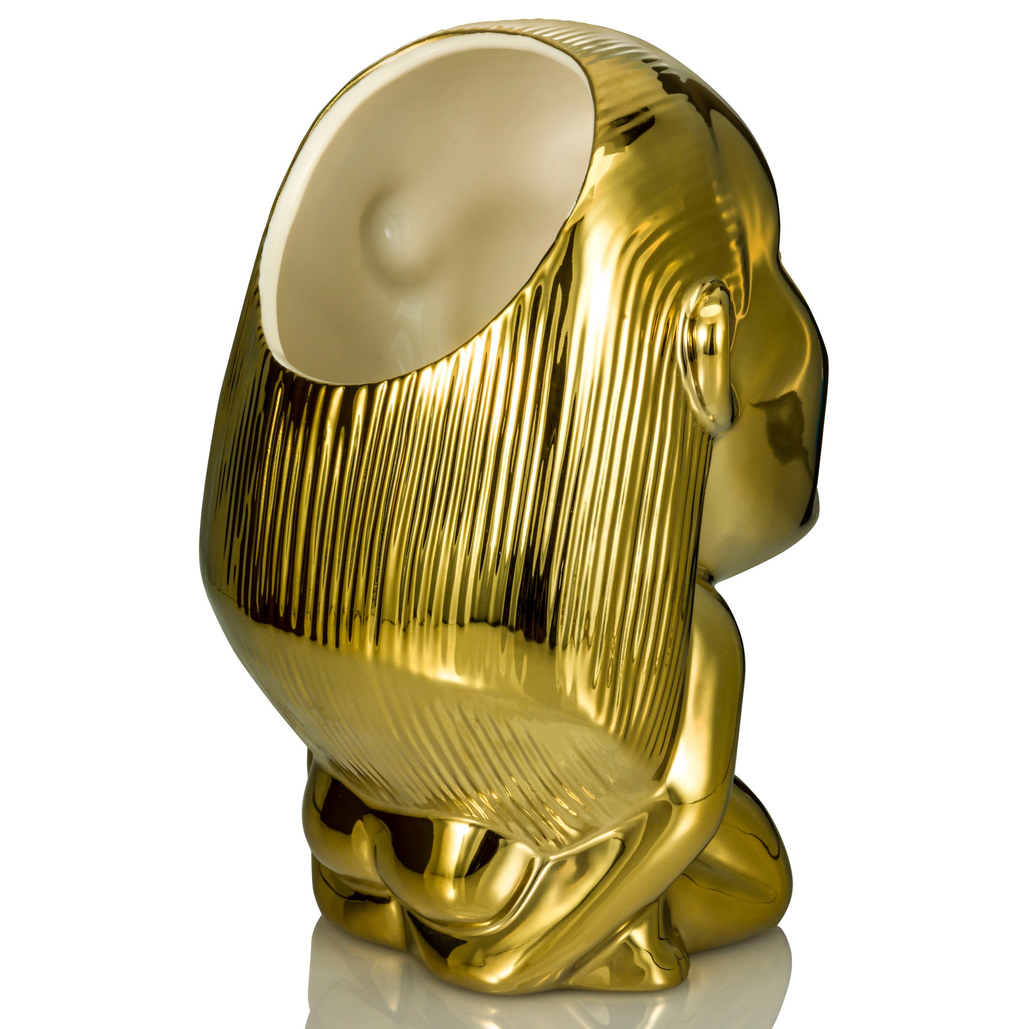 CASACLAUSI Golden Indiana Fertility Idol Statue Sculpture CASACLAUSI Golden Indiana Fertility Idol Statue Sculpture